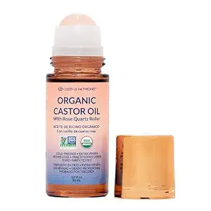 Queen of the Thrones Organic Golden Castor Oil Roll-On with Rose Quartz 50 ml