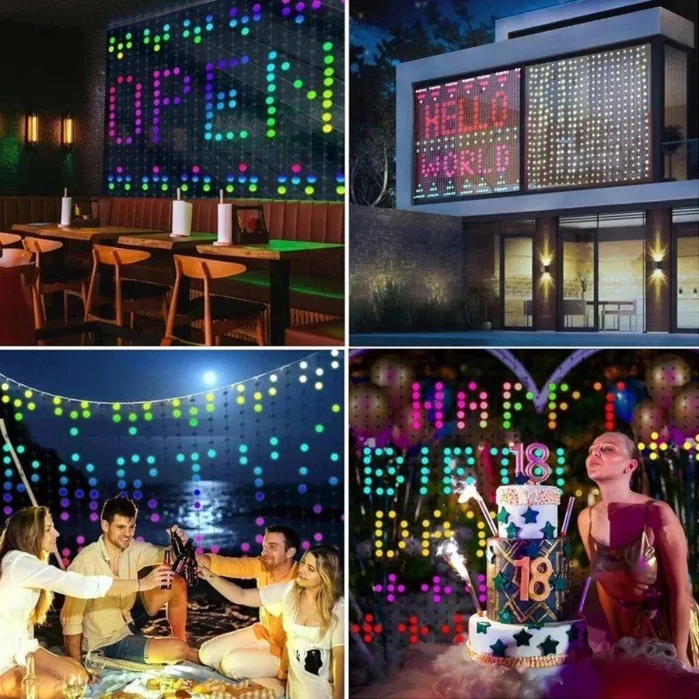 Smart LED Curtain Lights – App Control, Music Sync & Waterproof Christmas Decor