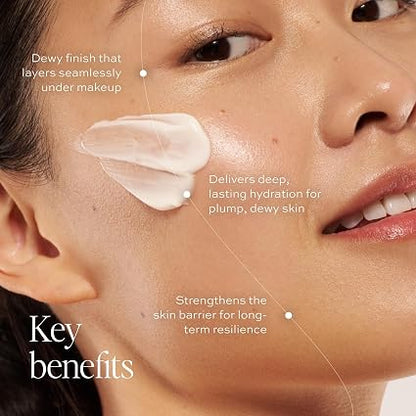 DIME Beauty Dewy Day Cream, Morning Face Moisturizer with Rosehip Oil and Tremel