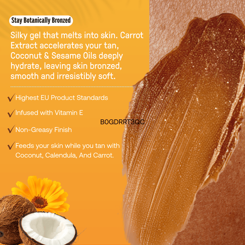 Carroten Gold Shimmer Intensive Tanning Gel SPF0 5.07 fl oz  150ml
