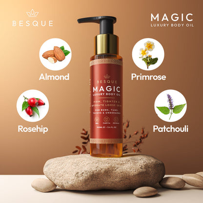 Besque Magic Luxury Body Oil 3.4 oz Firms Tighten & Hydrate