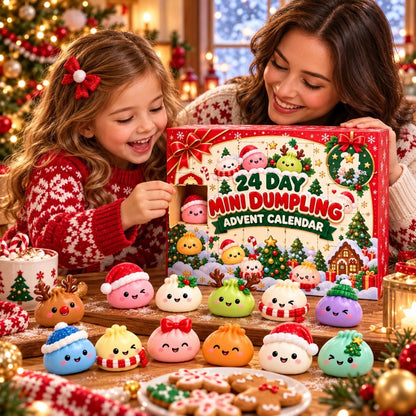 2026 Christmas Dumpling Squishy Advent Calendar – 24-Day Countdown Gift