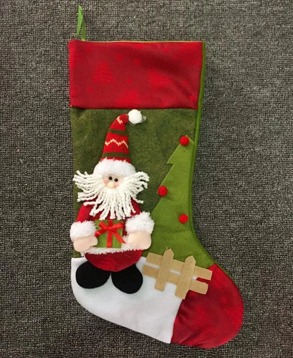 Personalized 3D Christmas Stockings Set of 3 – Holiday Gift Bags