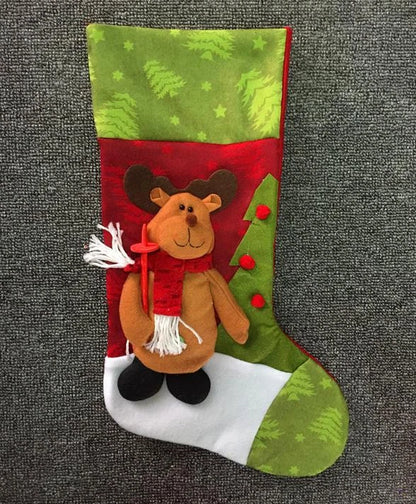Personalized 3D Christmas Stockings Set of 3 – Holiday Gift Bags