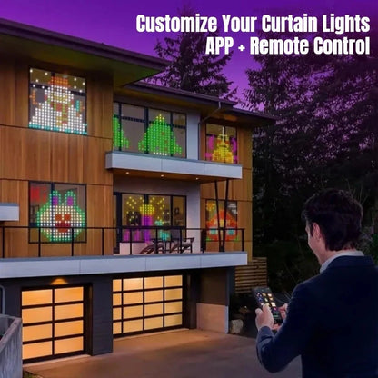 Smart LED Curtain Lights – App Control, Music Sync & Waterproof Christmas Decor